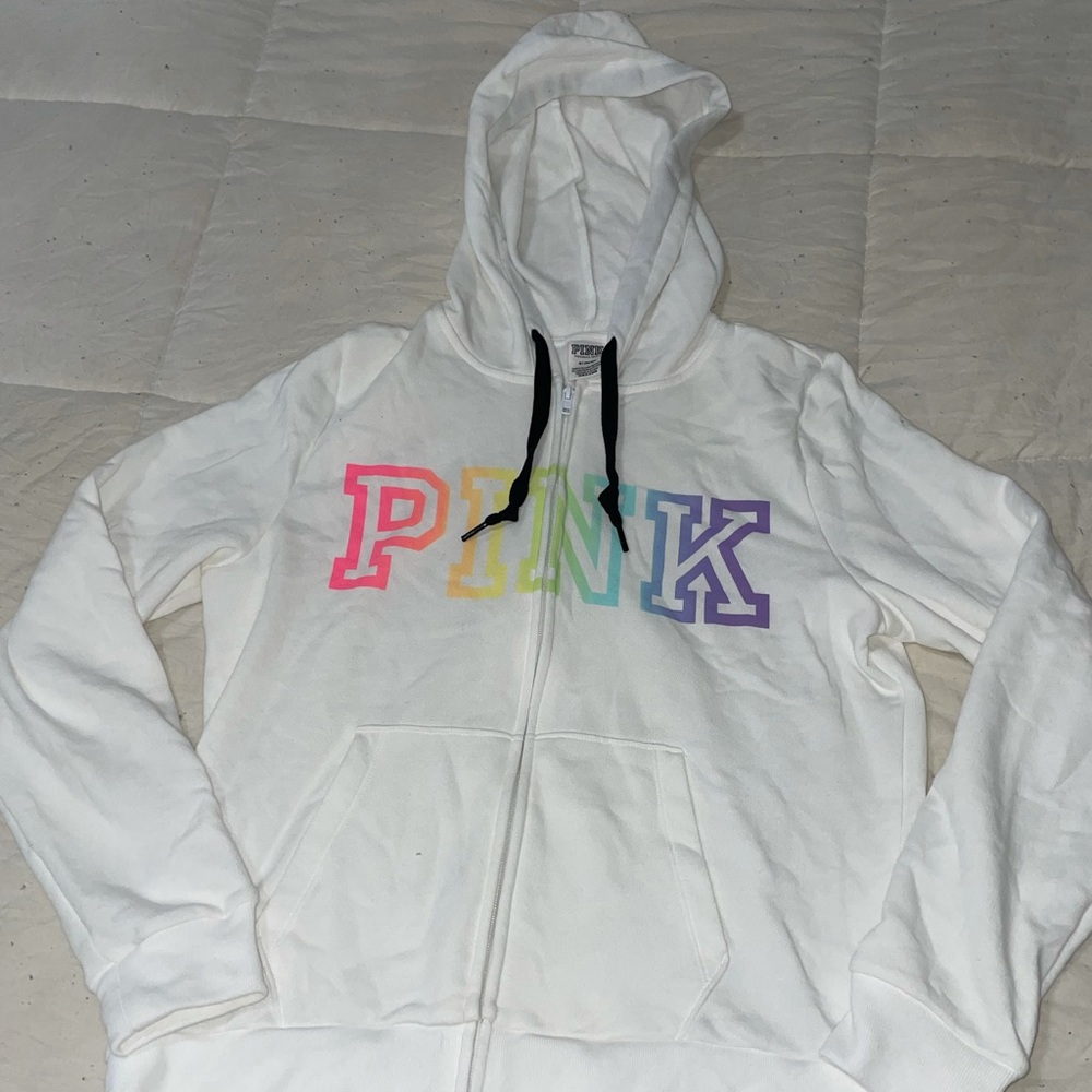 PINK by VS Rainbow Zip Up🌈